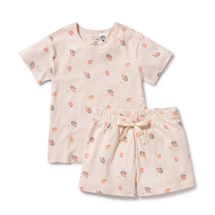 Wilson and Frenchy Peaches Organic Women's Short Sleeved Pyjamas