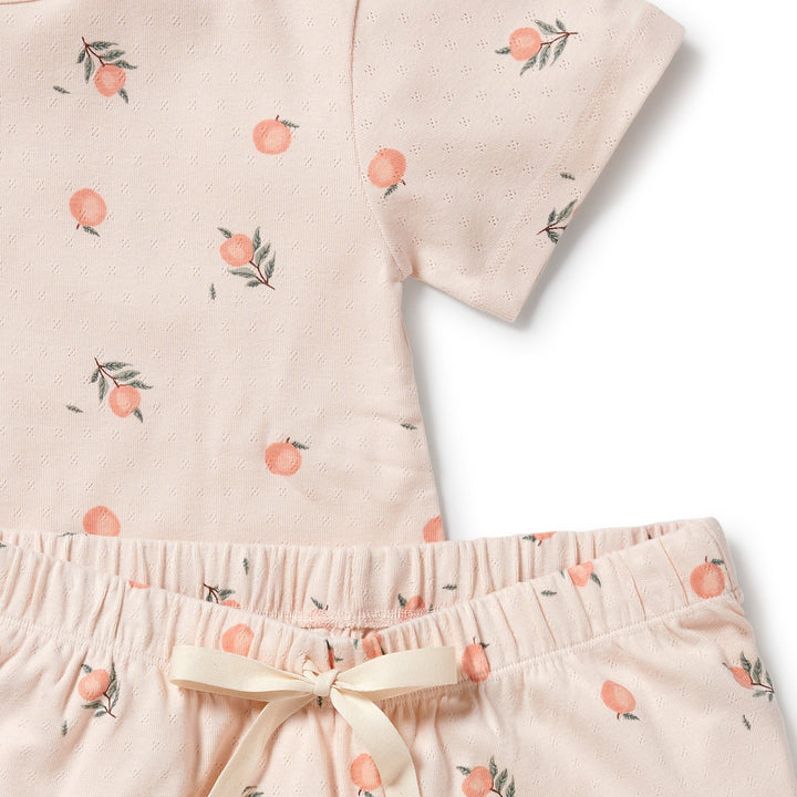 Wilson and Frenchy Peaches Organic Women's Short Sleeved Pyjamas