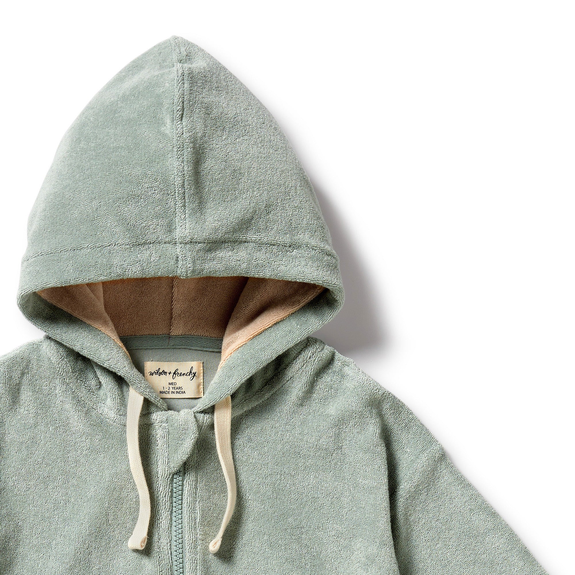 Pistachio Organic Terry Hooded Towel