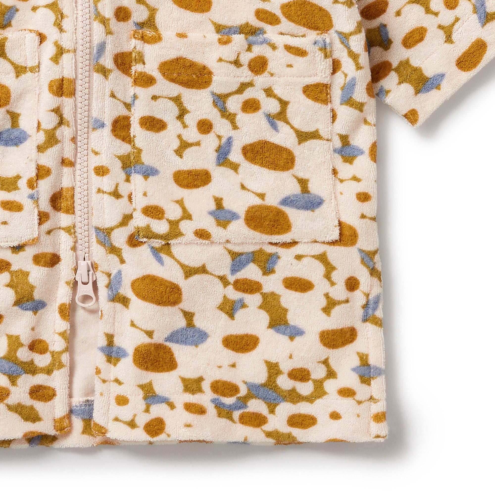 Flower Burst Organic Terry Hooded Towel