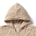Wilson and Frenchy Pattern Play Organic Terry Hooded Poncho