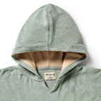 Wilson and Frenchy Pistachio Organic Terry Hooded Poncho