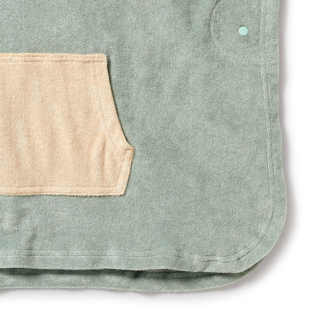 Wilson and Frenchy Pistachio Organic Terry Hooded Poncho