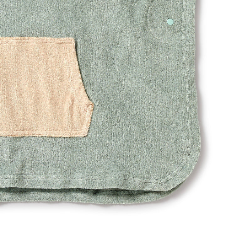 Wilson and Frenchy Pistachio Organic Terry Hooded Poncho