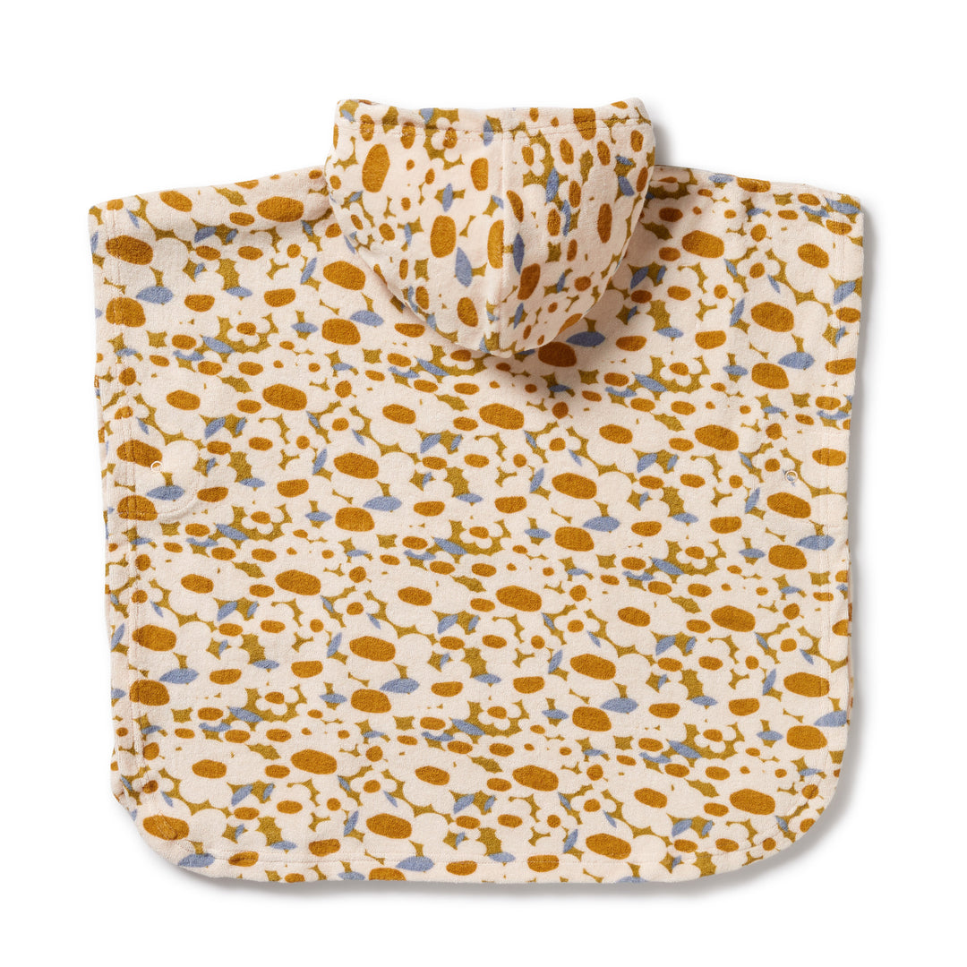 Wilson and Frenchy Flower Burst Organic Terry Hooded Poncho