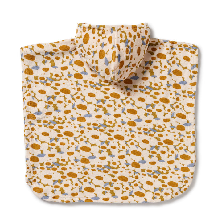 Wilson and Frenchy Flower Burst Organic Terry Hooded Poncho