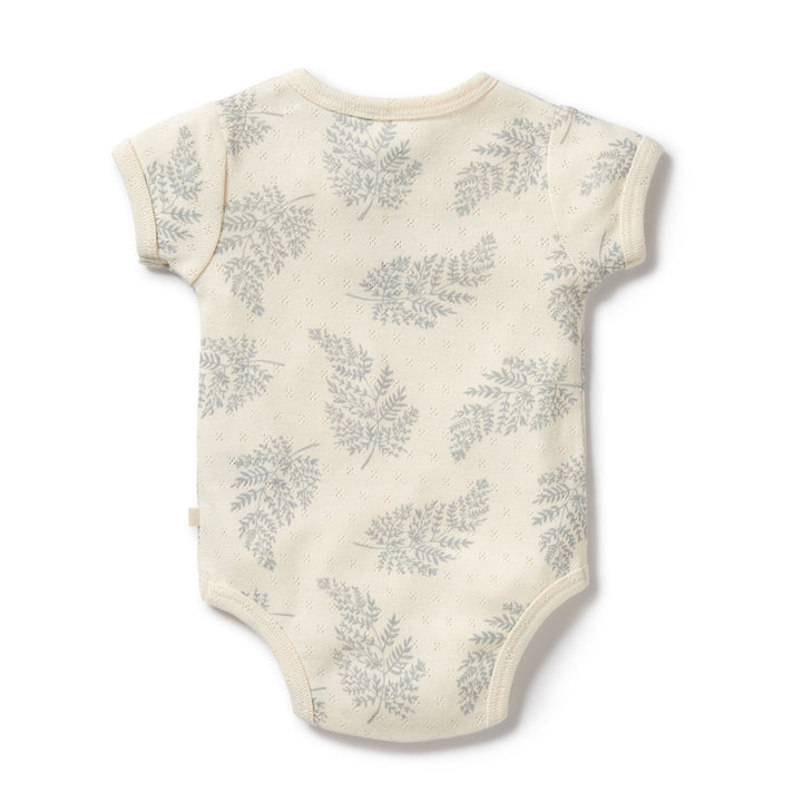 Wilson and Frenchy Forever Ferns Organic Pointelle Bodysuit