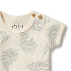 Wilson and Frenchy Forever Ferns Organic Pointelle Bodysuit