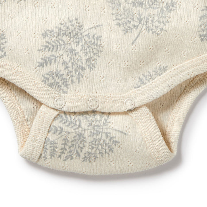 Wilson and Frenchy Forever Ferns Organic Pointelle Bodysuit
