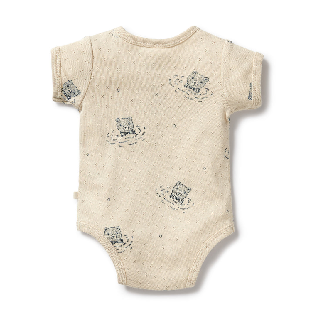 Wilson and Frenchy Little Bear Organic Pointelle Bodysuit