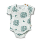 Wilson and Frenchy Little Lion Organic Pointelle Bodysuit