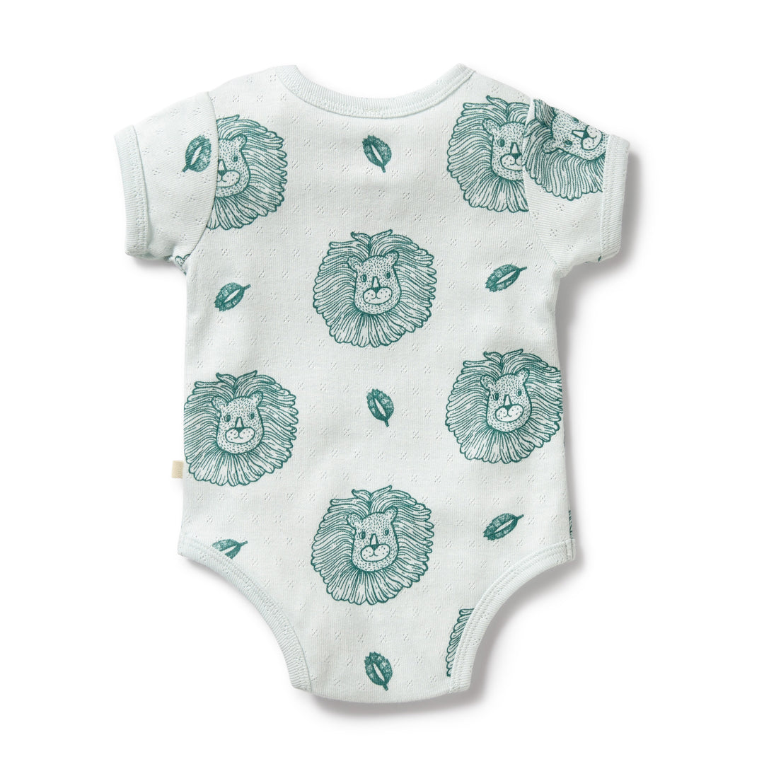 Wilson and Frenchy Little Lion Organic Pointelle Bodysuit