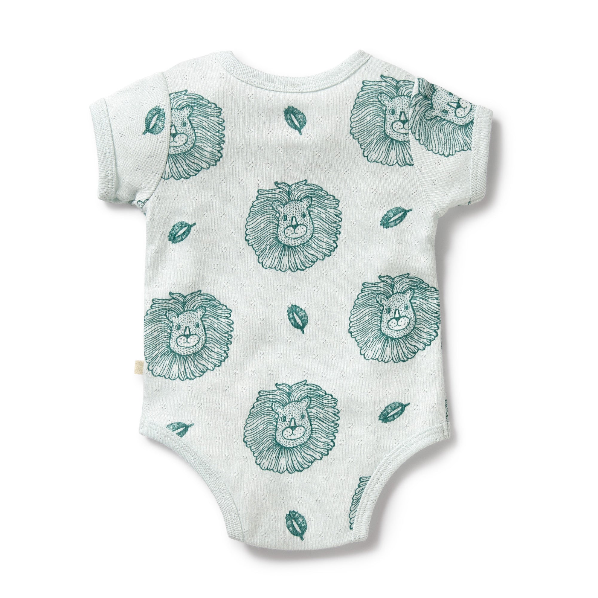 Wilson and Frenchy Little Lion Organic Pointelle Bodysuit