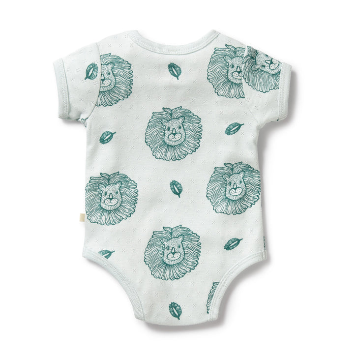 Wilson and Frenchy Little Lion Organic Pointelle Bodysuit