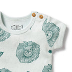 Wilson and Frenchy Little Lion Organic Pointelle Bodysuit