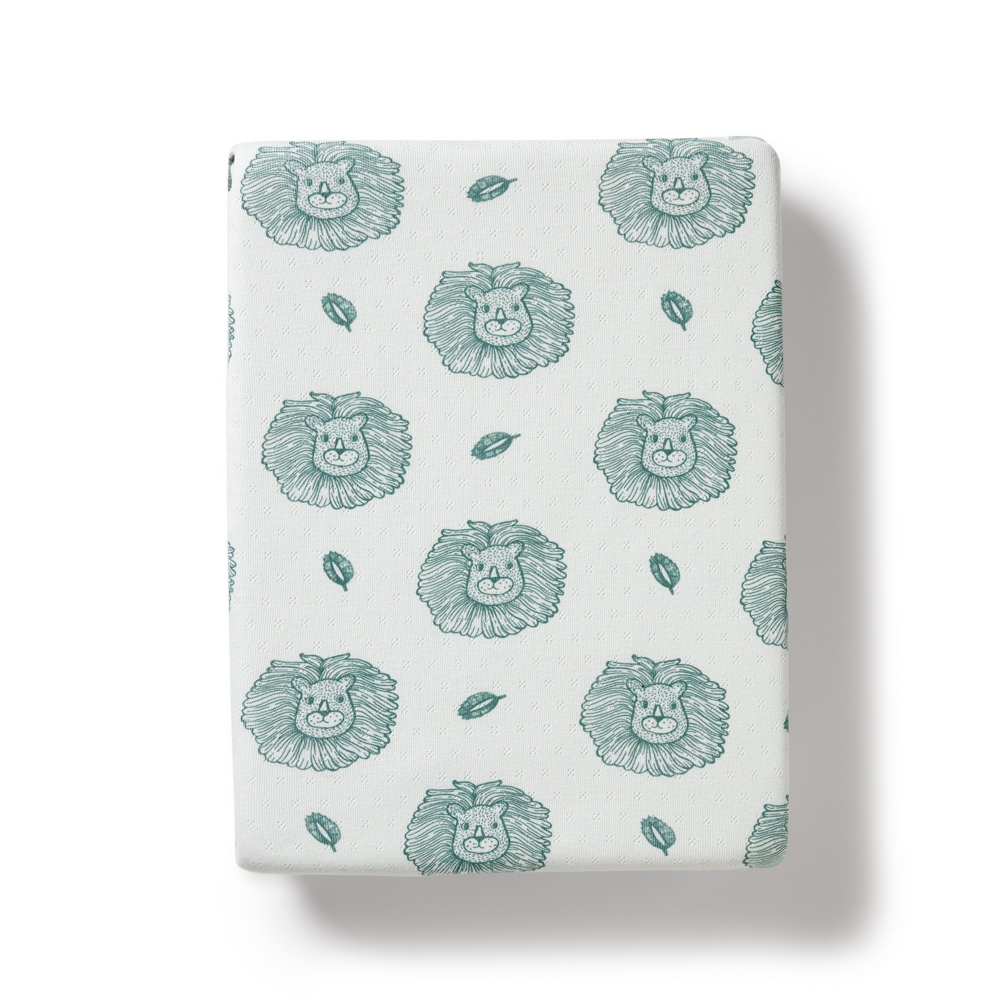 Wilson and Frenchy Little Lion Organic Pointelle Bassinet Sheet