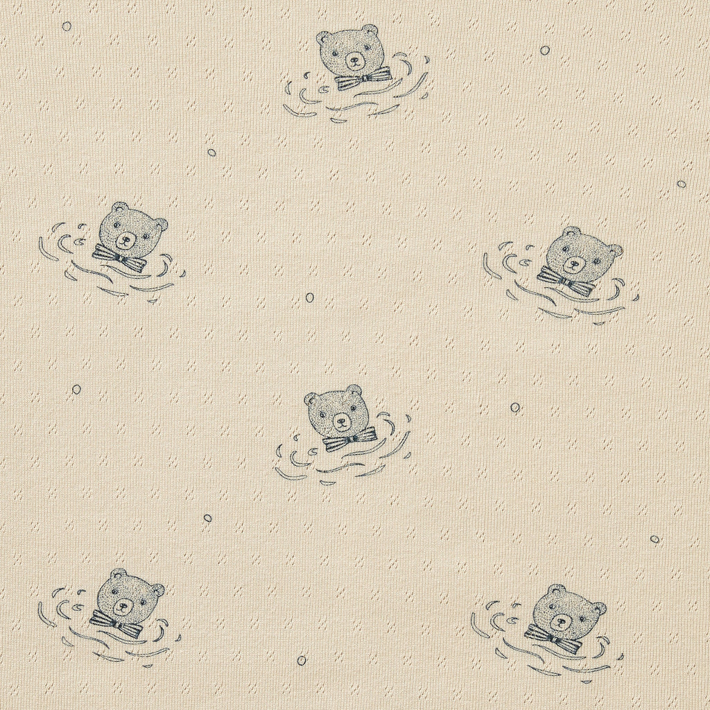 Wilson and Frenchy Little Bear Organic Pointelle Cot Sheet