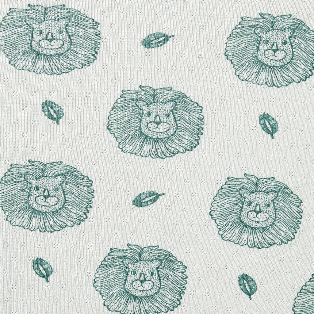 Little Lion Organic Pointelle Cot Sheet