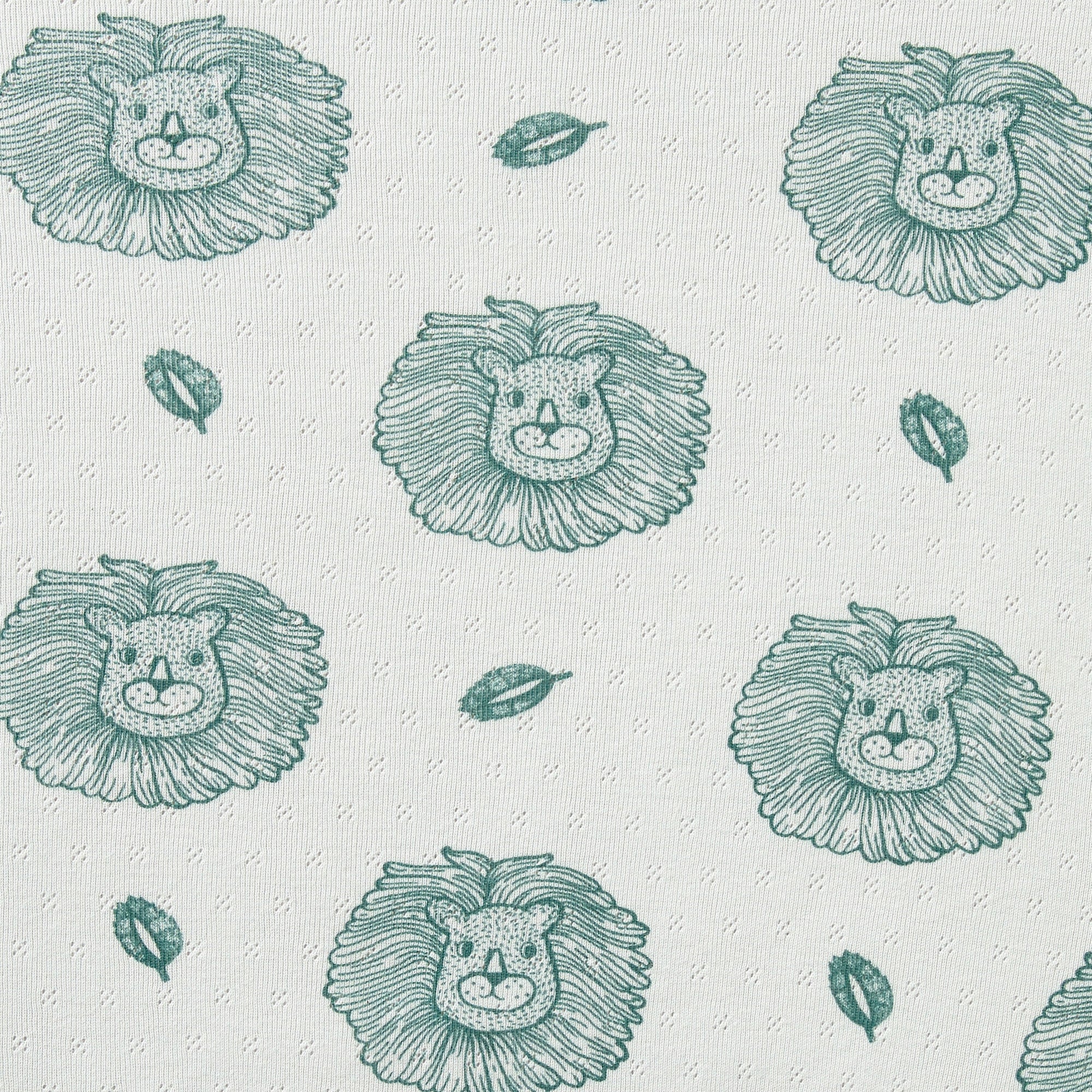 Little Lion Organic Pointelle Cot Sheet