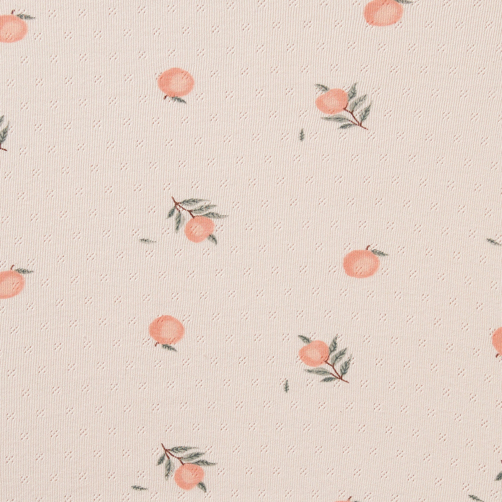Peaches Organic Pointelle Cot Sheet