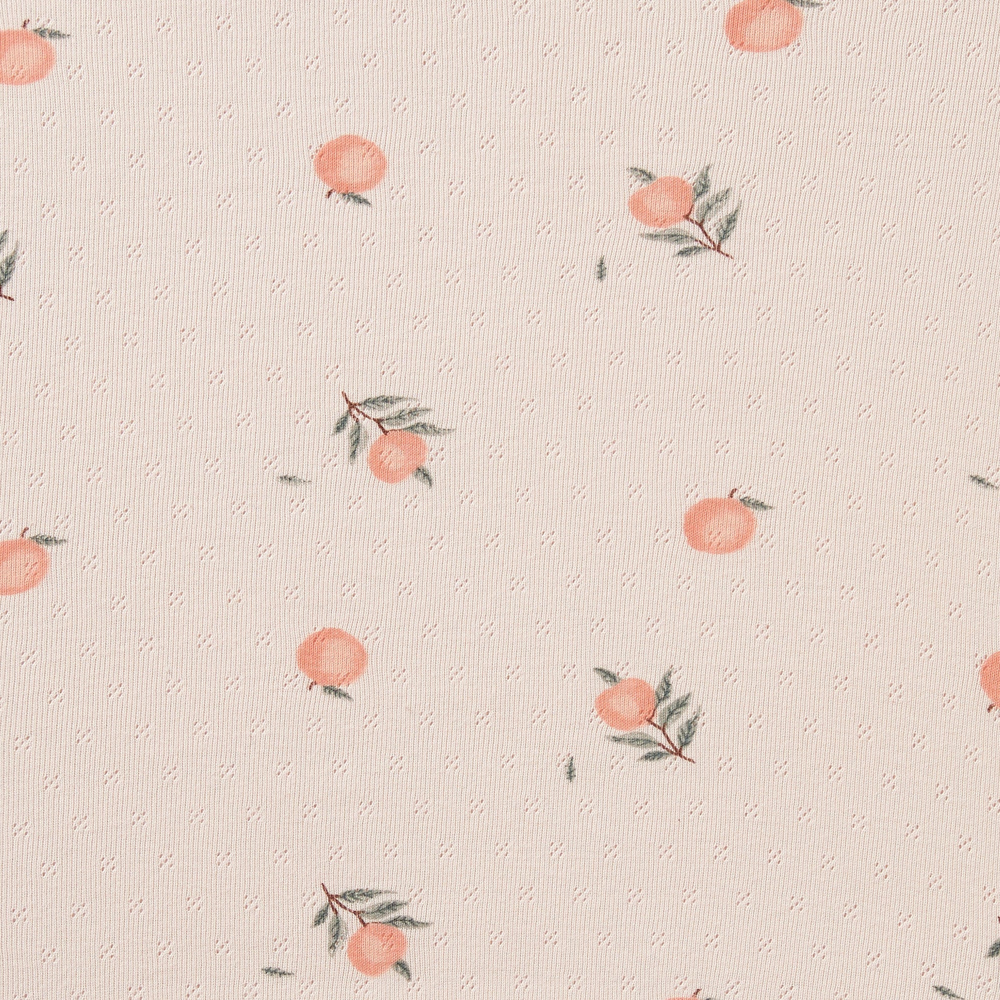 Peaches Organic Pointelle Cot Sheet