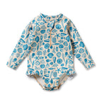 Shells Long Sleeve Swimsuit
