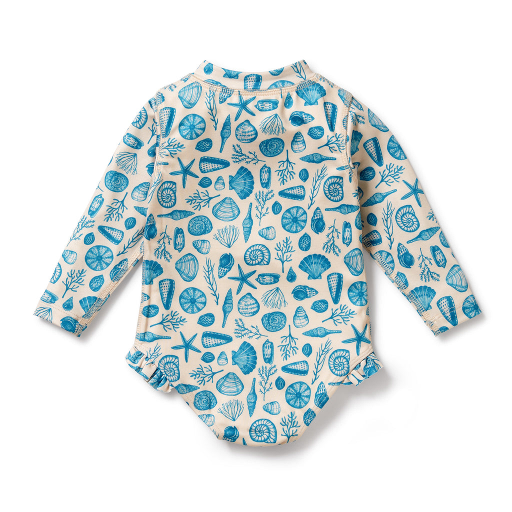 Shells Long Sleeve Swimsuit