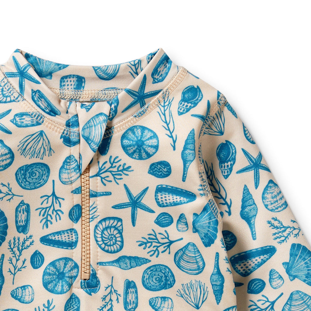 Shells Long Sleeve Swimsuit
