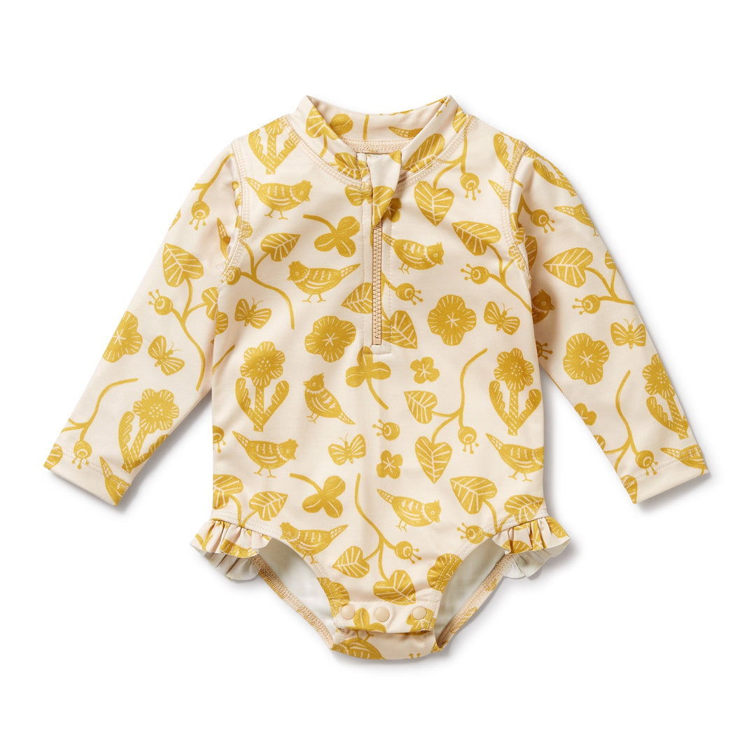 Wilson and Frenchy Goldie Floral Long Sleeve Swimsuit