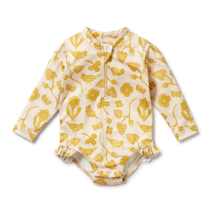 Wilson and Frenchy Goldie Floral Long Sleeve Swimsuit
