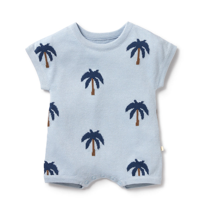 Wilson and Frenchy Little Palm Organic Knitted Growsuit