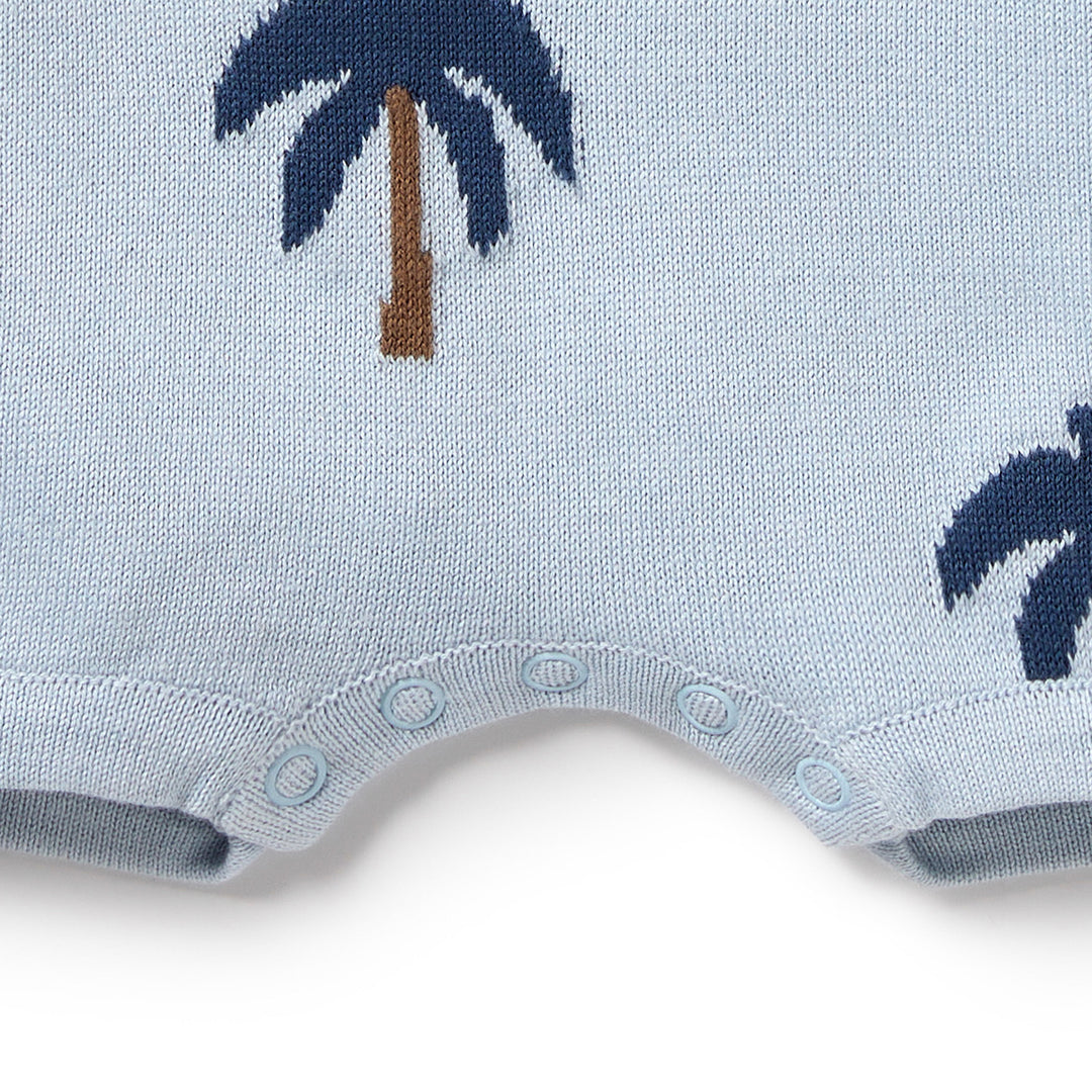 Wilson and Frenchy Little Palm Organic Knitted Growsuit
