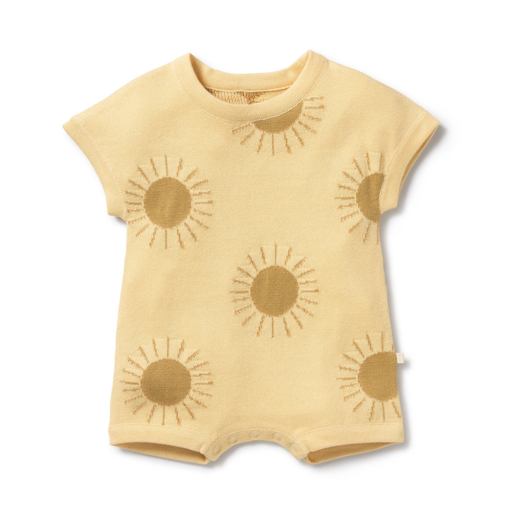 Wilson and Frenchy Sunshine Organic Knitted Growsuit