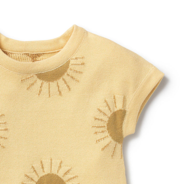 Wilson and Frenchy Sunshine Organic Knitted Growsuit