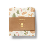 Organic Short Sleeved Pyjamas - Holly Jolly Magic