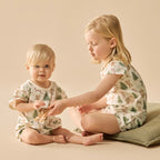 Organic Short Sleeved Pyjamas - Holly Jolly Magic