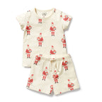 Organic Short Sleeved Pyjamas - Ho Ho Ho