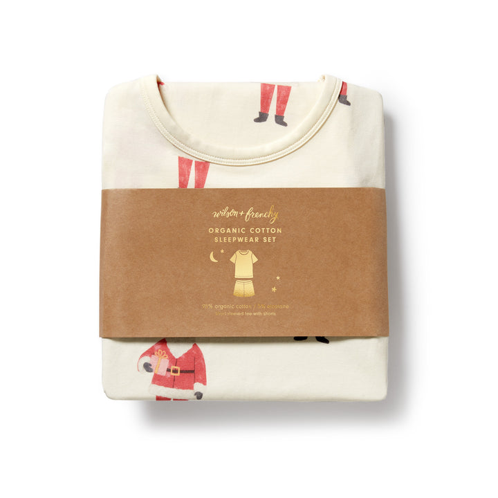 Wilson & Frenchy Organic Short Sleeved Pyjamas - Ho Ho Ho