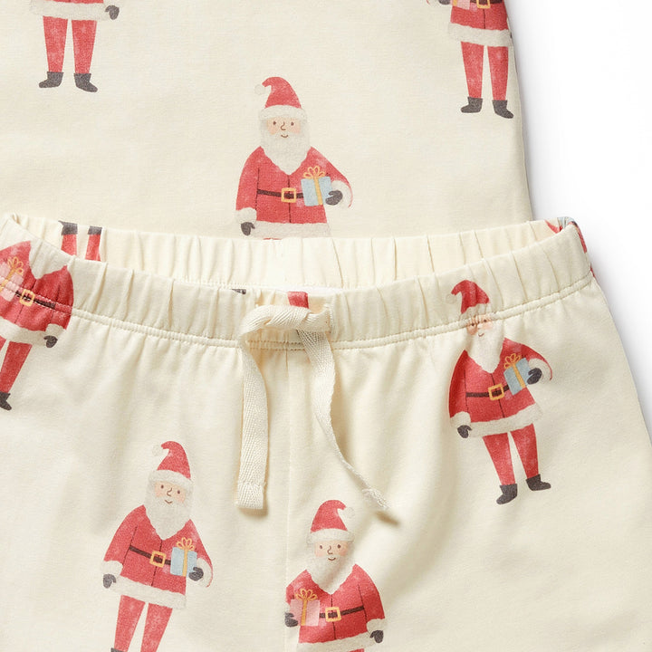 Wilson & Frenchy Organic Short Sleeved Pyjamas - Ho Ho Ho