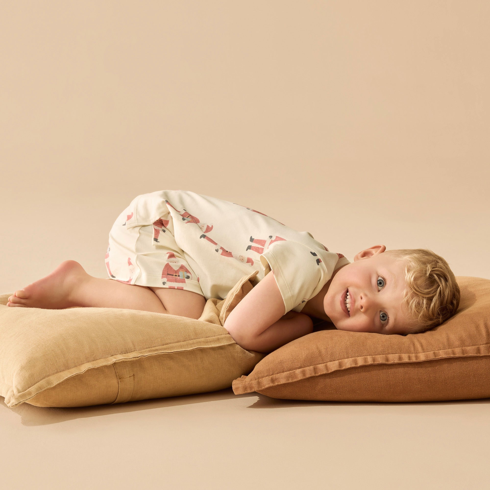 Wilson & Frenchy Organic Short Sleeved Pyjamas - Ho Ho Ho