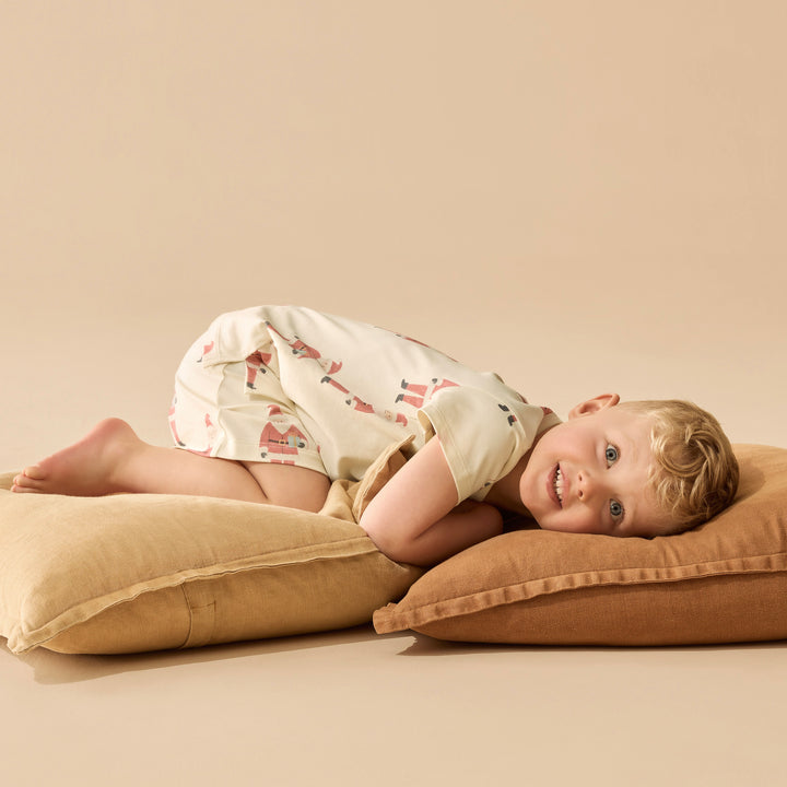 Wilson & Frenchy Organic Short Sleeved Pyjamas - Ho Ho Ho