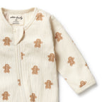 Organic Crinkle Zipsuit with Feet - Spice & Nice