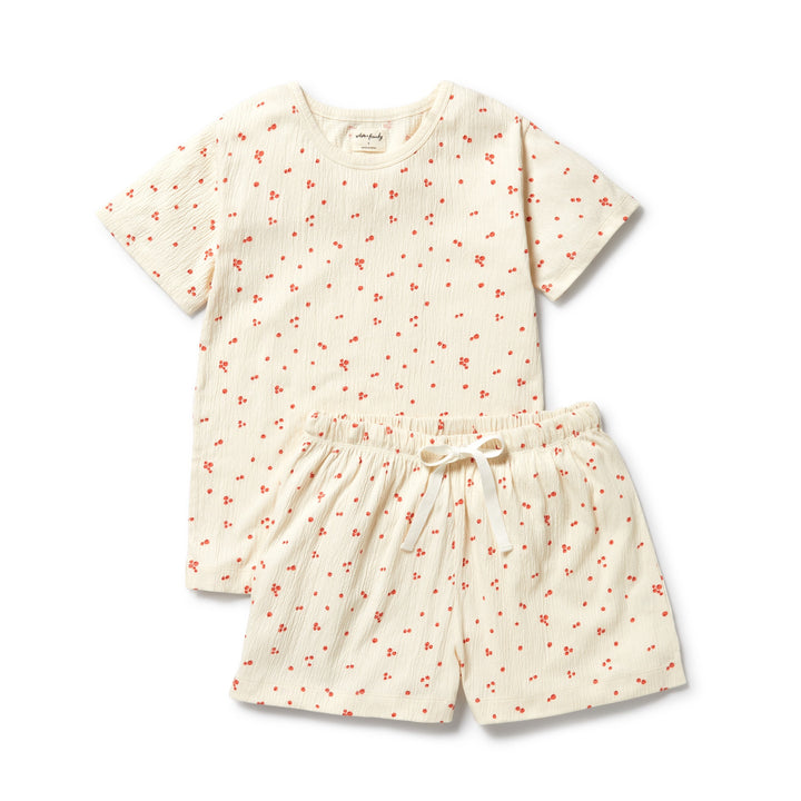 PRE-ORDER - Wilson & Frenchy Organic Crinkle Women's Pyjamas - Jolly Holly