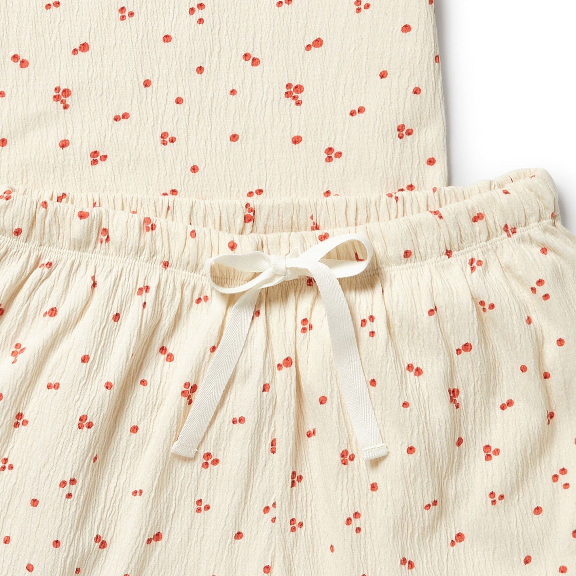 Wilson & Frenchy Organic Crinkle Women's Pyjamas - Jolly Holly