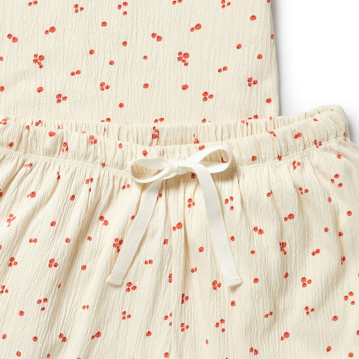 PRE-ORDER - Wilson & Frenchy Organic Crinkle Women's Pyjamas - Jolly Holly