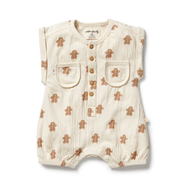 PRE-ORDER - Wilson & Frenchy Organic Crinkle Growsuit - Spice & Nice