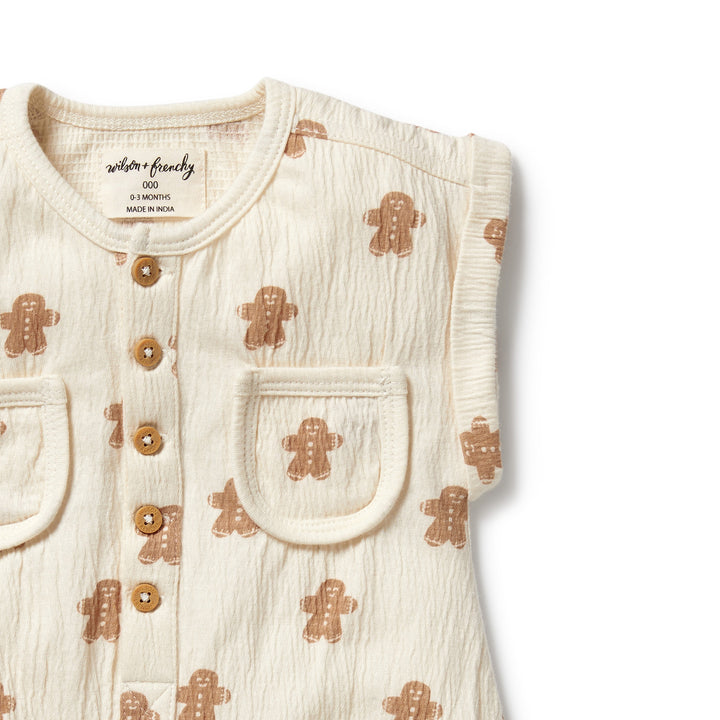 PRE-ORDER - Wilson & Frenchy Organic Crinkle Growsuit - Spice & Nice