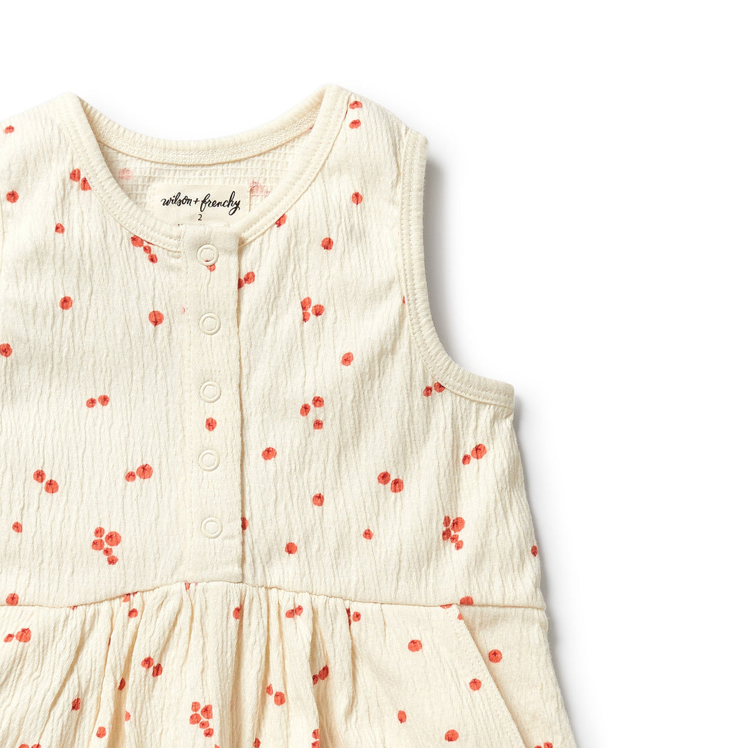 PRE-ORDER - Wilson & Frenchy Organic Crinkle Jumpsuit - Jolly Holly