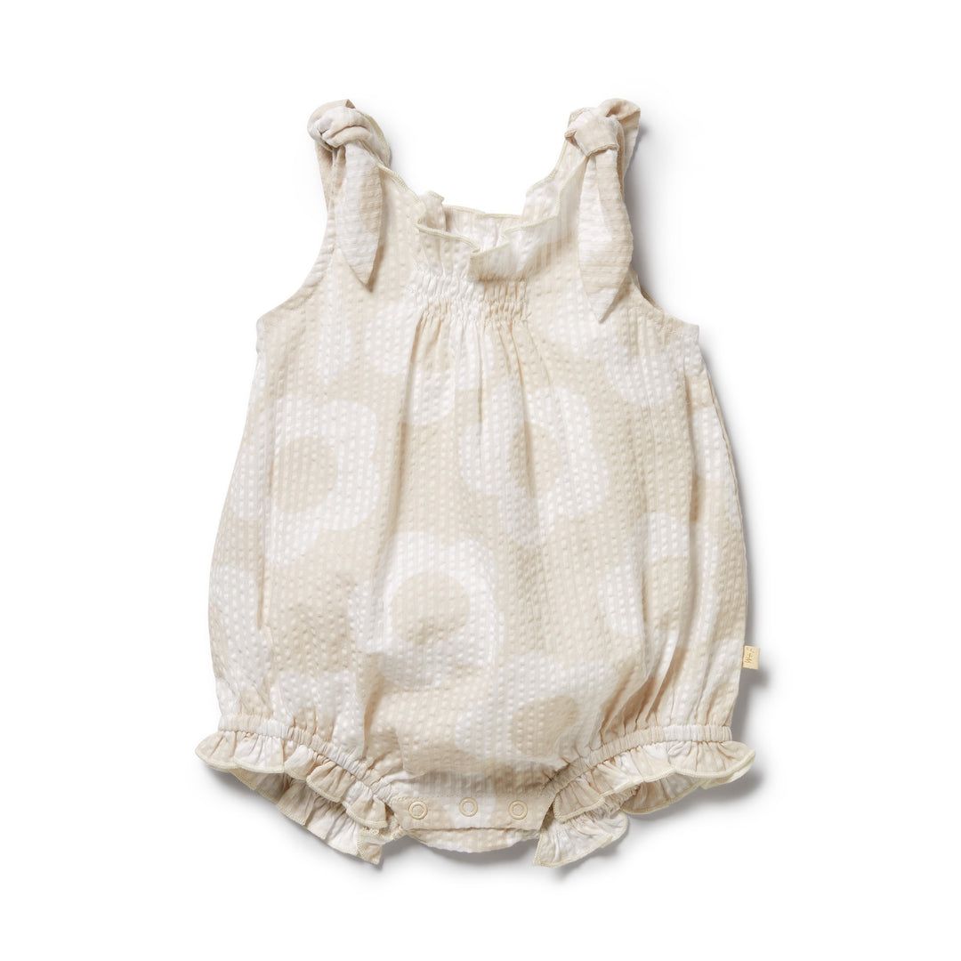 Wilson & Frenchy Organic Tie Playsuit - Daisy Bloom
