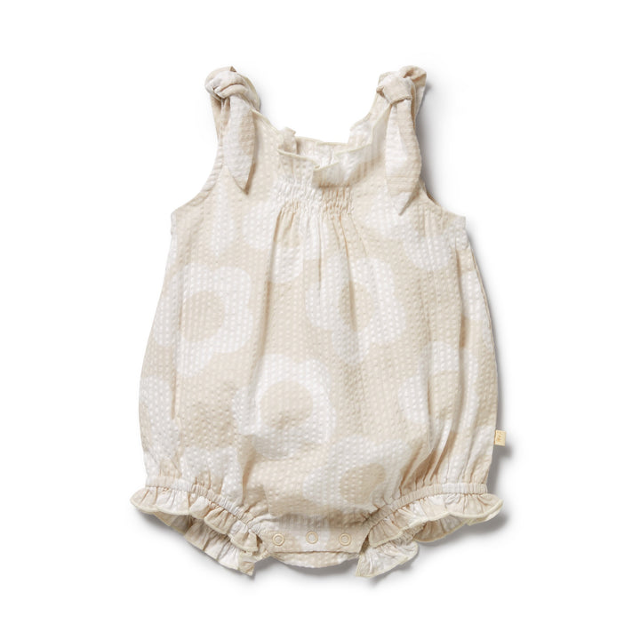 Wilson & Frenchy Organic Tie Playsuit - Daisy Bloom